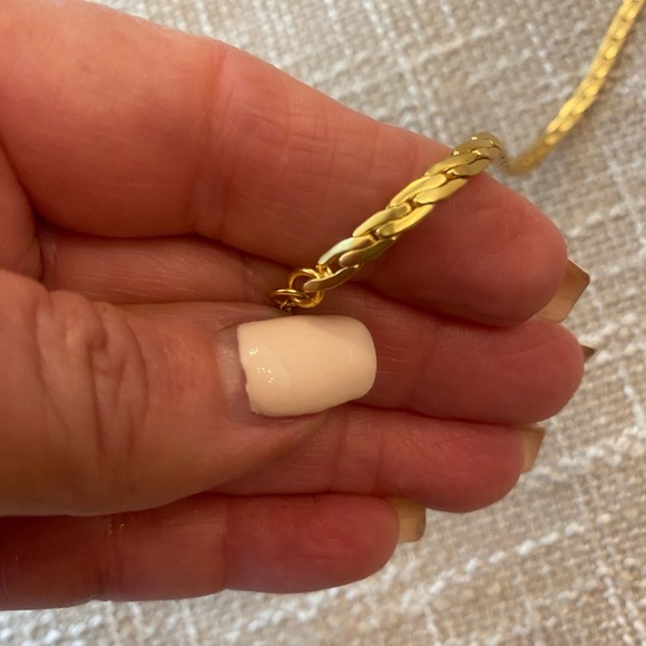 Madewell Gold Necklace New 15-18โ - Picture 4 of 8